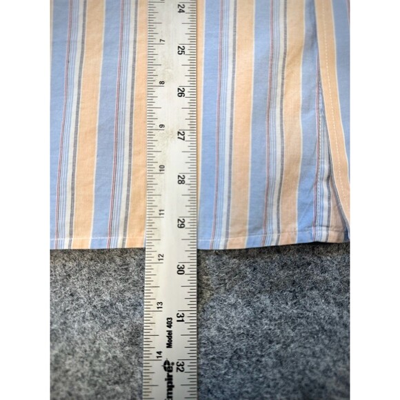 VTG Versa Mens Cotton Dress Shirt Size 16 32 33 L Striped Casual Adult Classic - Picture 7 of 12